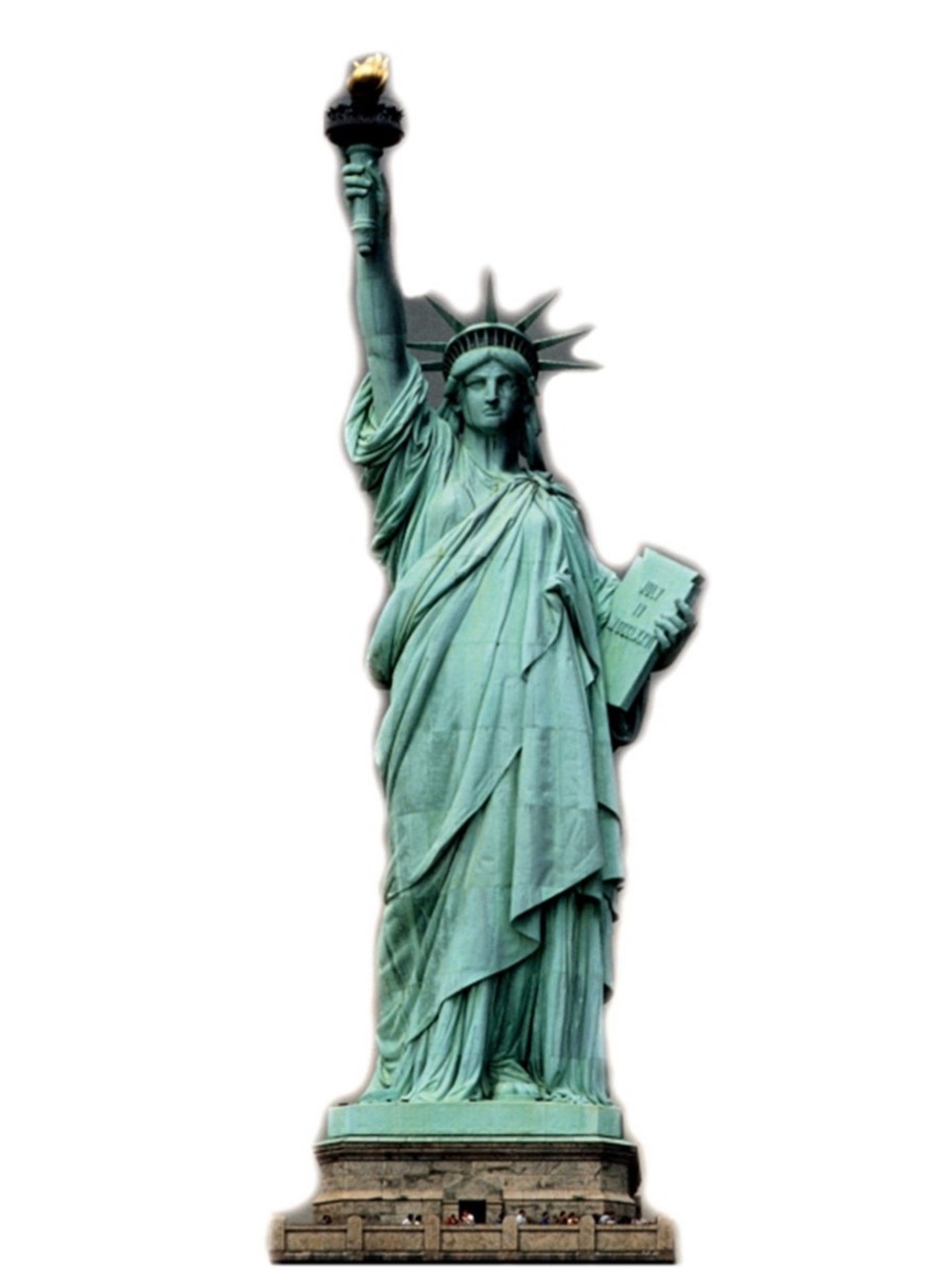 Statue of Liberty Cardboard Cutout - LARGE CUTOUT   OVER 7 FEET TALL
